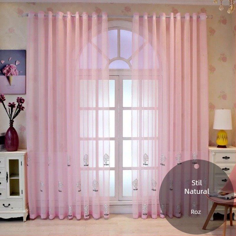 En-gros, perdea de fereastră din dantelă franceză, perdea semi-umbrită pentru living, dormitor, perdea romantică din dantelă albă pentru balcon