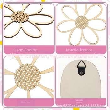 Decor de baie cu flori din lemn suspendate, semn de perete, semn de familie, semn de flori de margaretă, placă suspendată, cameră Amazon, fermă, baie, decor, agățat de lemn