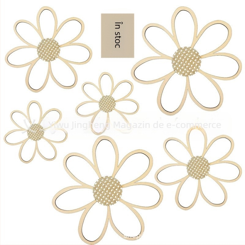 Decor de baie cu flori din lemn suspendate, semn de perete, semn de familie, semn de flori de margaretă, placă suspendată, cameră Amazon, fermă, baie, decor, agățat de lemn