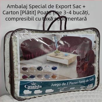 Husă de canapea extensibilă Seersucker cu husă completă, pentru comerț exterior, cu pernă de canapea, potrivită pentru toate anotimpurile