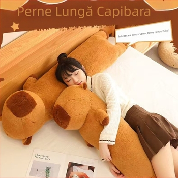 Kapibara Capybara Doll Drăguț Jucărie de Pluș Pernă de Dormit Păpușă de Dormit Fetă Cadou