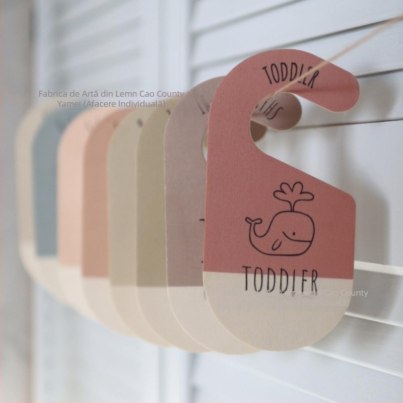 Separator din lemn pentru bebeluși, separator pentru dulap, dormitor, placă de separare pentru haine de bebeluși din lemn