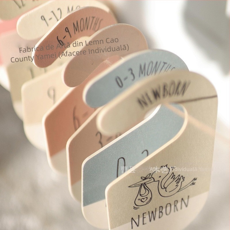 Separator din lemn pentru bebeluși, separator pentru dulap, dormitor, placă de separare pentru haine de bebeluși din lemn