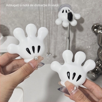 Creative Cartoon Palm toc de periuță de dinți baie de uz casnic montat pe perete fără perforații rack de depozitare fără sudură cârlig rack de depozitare