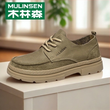 Mullinsen Pantofi pentru bărbați 2025 Primăvara și toamna strat superior din piele de vacă Pantofi pentru bărbați Retro britanici Casual Sneakers din piele pentru bărbați la modă