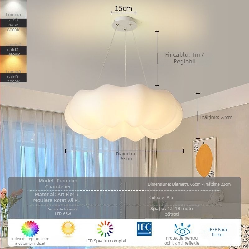 Candelabru cu pene, stil nordic, modern, minimalist, personalizat, creativ, pentru sufragerie, dormitor principal, lampă cu pene, candelabru în stil interior