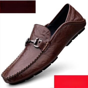 Pantofi sport casual pentru bărbați, pantofi din piele la modă britanică, pantofi din piele leneși, pantofi sport pentru bărbați, pantofi de primăvară și toamnă