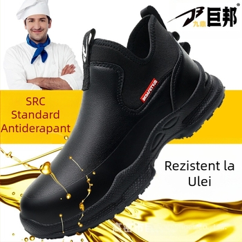 Pantofi de lucru pentru bărbați, en-gros, antiderapanți, rezistenți la ulei, pentru bucătari, pentru patru anotimpuri, universali, ușori, confortabili, cu fund moale, care nu obosesc picioarele