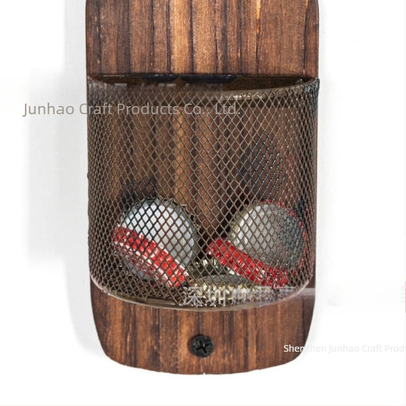 Deschizător de sticle montat pe perete, din lemn, nou, cu design creativ european, pentru magazin, deschizător de sticle, recuzită de decorare