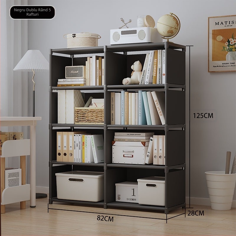 Xi în TEMU explozii transfrontaliere raft de cărți pentru desktop raft de podea sufragerie dulap de depozitare multistrat dulap de depozitare dulap de cărți rezistent la praf