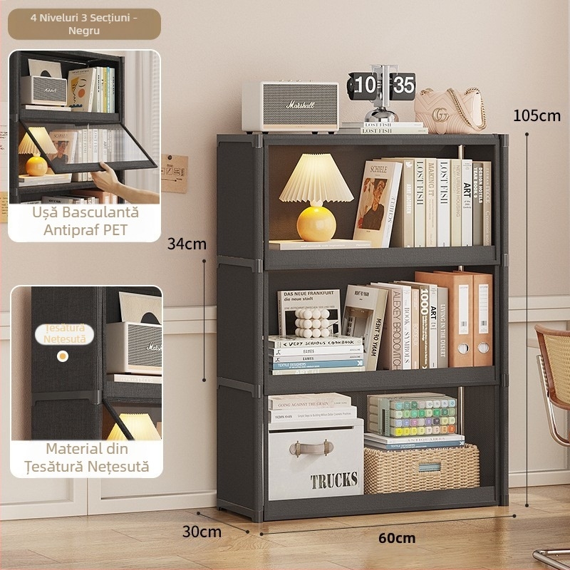 Xi în TEMU explozii transfrontaliere raft de cărți pentru desktop raft de podea sufragerie dulap de depozitare multistrat dulap de depozitare dulap de cărți rezistent la praf