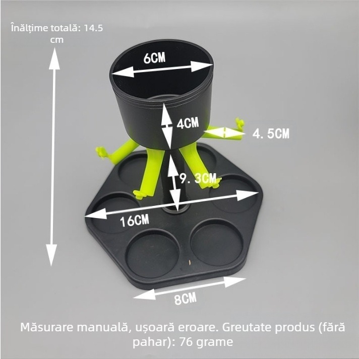 Dispenser de vin Hexagon Fair, puncte de sticlă, dozator de vin pentru petrecere, tavă pentru pahare de vin, costum