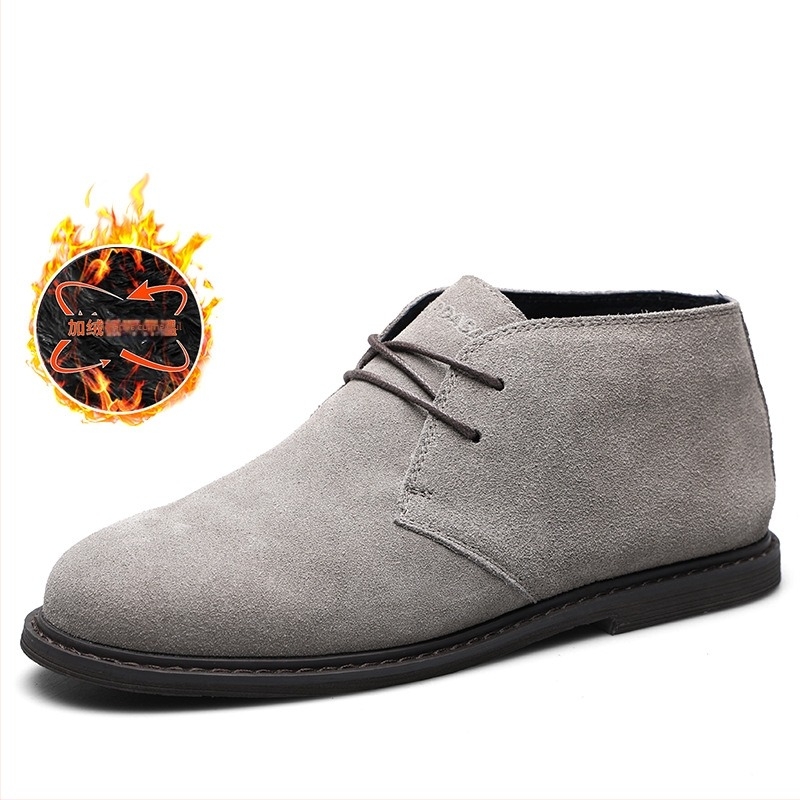 Cizme de deșert furnizate direct din fabrică, cizme scurte pentru bărbați, cizme Martin mici, cizme retro pentru bărbați, pantofi casual anti-catifea, en-gros