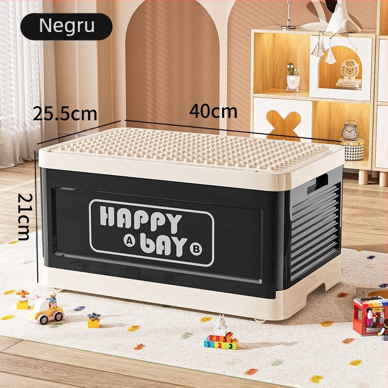 Lego cutie de blocuri de construcție cu particule mari, dopamină, cutie de depozitare pliabilă drăguță, cutie de depozitare pentru copii, jucării pentru gustări