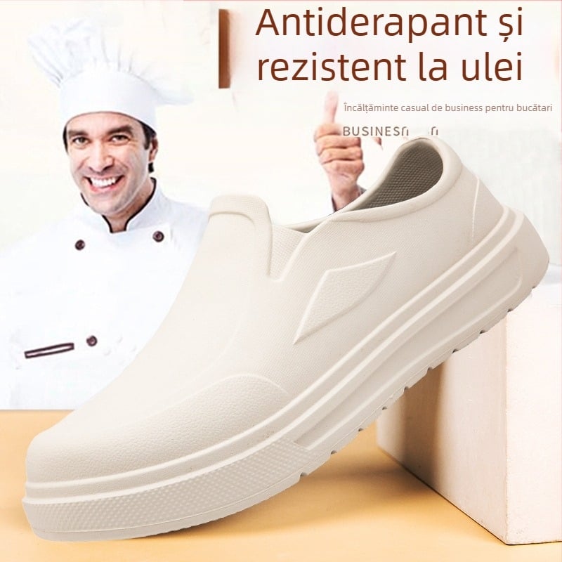 Pantofi de lucru pentru bărbați, mărime mare, impermeabili, pentru bucătărie de hotel, pantofi de bucătar, Eva, antiderapanți, rezistenți la uzură, protecție la muncă, pantofi casual
