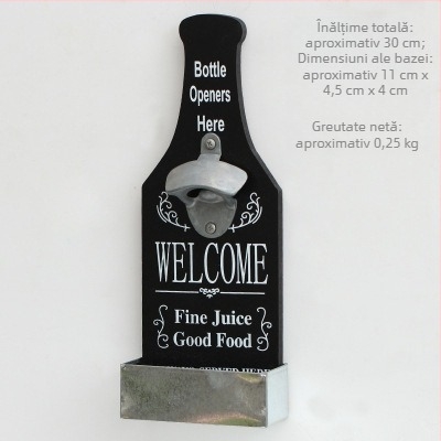 Deschizător de sticle de bere pentru restaurant vechi, magazin de pește la grătar, cutie de depozitare creativă, bar, restaurant, decorațiuni de perete, deschizător de sticle