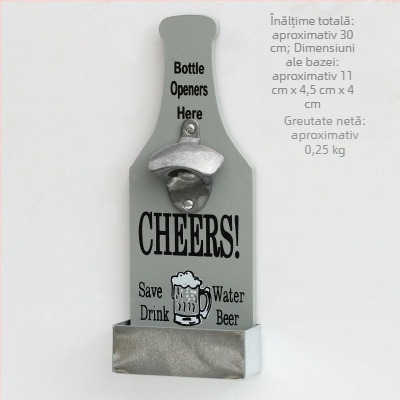 Deschizător de sticle de bere pentru restaurant vechi, magazin de pește la grătar, cutie de depozitare creativă, bar, restaurant, decorațiuni de perete, deschizător de sticle