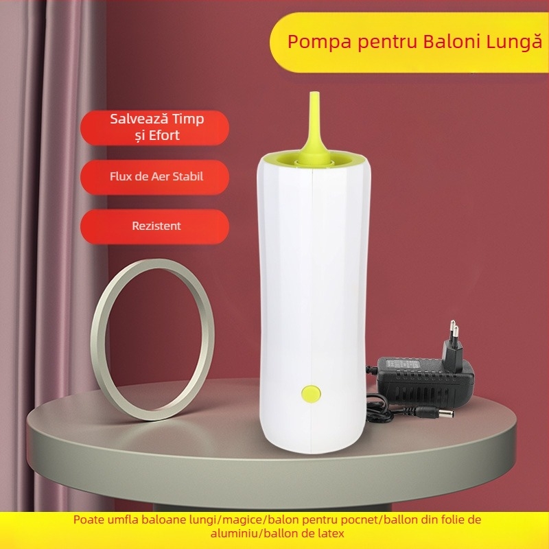 2025 nou umflator electric pentru baloane cu strat dublu, mașină de suflat baloane, pompă de aer, umflator automat cu gaură dublă, vezi detalii