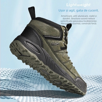 Pantofi sport pentru bărbați Jinjiang 2024, mărime plus, cu talpă groasă, rezistenți la uzură, antiderapanți, pentru drumeții, sporturi de agrement în aer liber, mărime plus