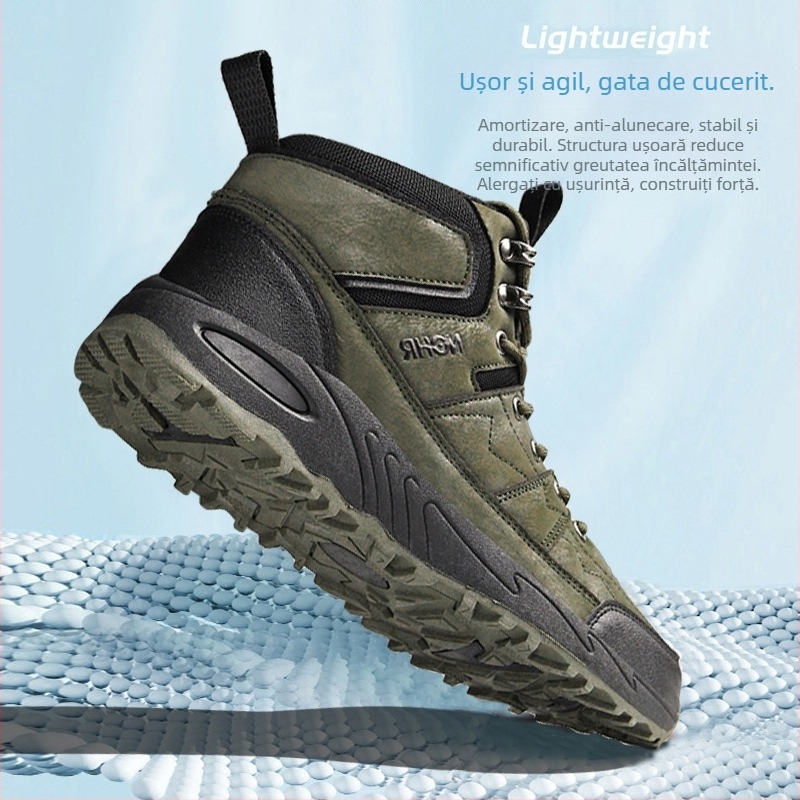 Pantofi sport pentru bărbați Jinjiang 2024, mărime plus, cu talpă groasă, rezistenți la uzură, antiderapanți, pentru drumeții, sporturi de agrement în aer liber, mărime plus