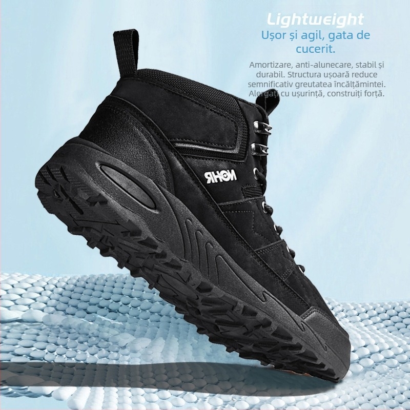 Pantofi sport pentru bărbați Jinjiang 2024, mărime plus, cu talpă groasă, rezistenți la uzură, antiderapanți, pentru drumeții, sporturi de agrement în aer liber, mărime plus