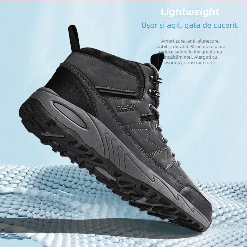 Pantofi sport pentru bărbați Jinjiang 2024, mărime plus, cu talpă groasă, rezistenți la uzură, antiderapanți, pentru drumeții, sporturi de agrement în aer liber, mărime plus