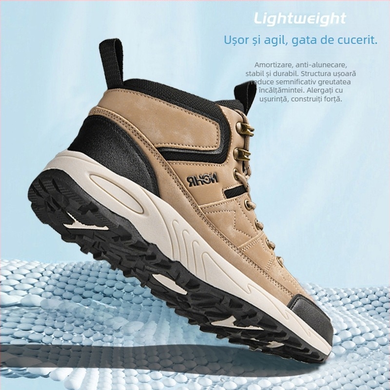 Pantofi sport pentru bărbați Jinjiang 2024, mărime plus, cu talpă groasă, rezistenți la uzură, antiderapanți, pentru drumeții, sporturi de agrement în aer liber, mărime plus