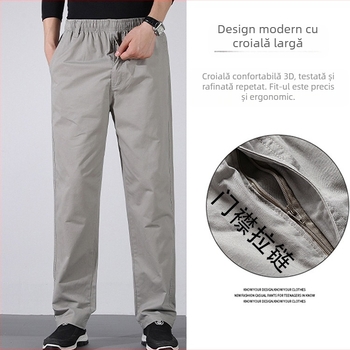 M-6XL Primăvara și Toamna Pantaloni Casual Bărbați Pantaloni Lejeri Toamna plus Dimensiune Pantaloni Lejeri Drepți Tooling Bumbac Pantaloni Bărbați