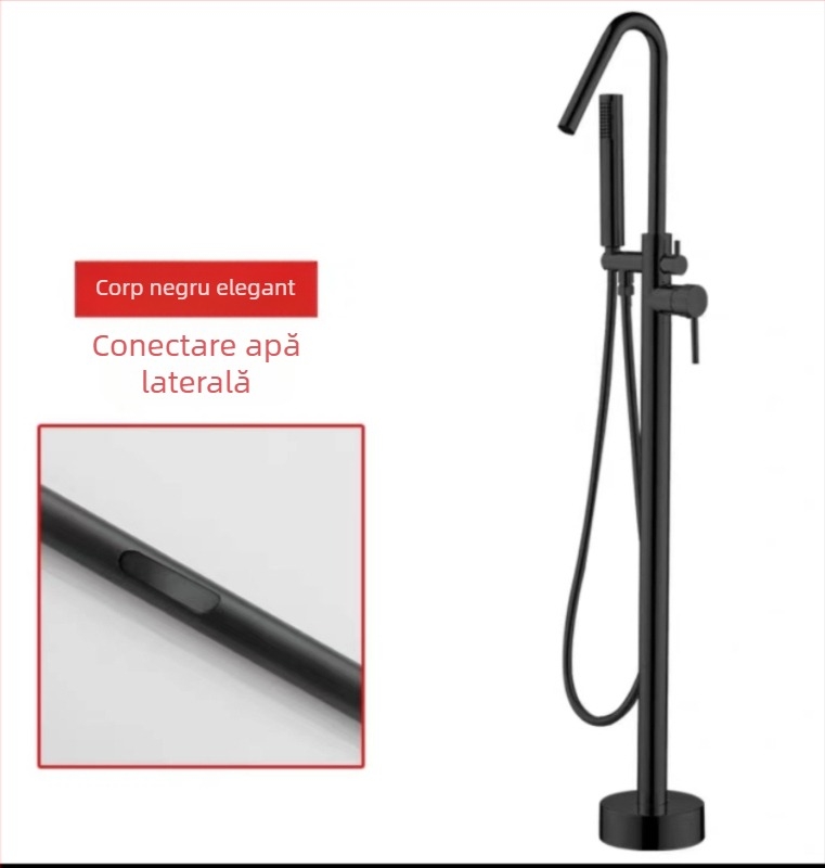 Robinet pentru cadă de podea, coloană de cupru, robinet pentru cadă, hotel, acasă, cald și rece, control automat, fabrică, en-gros