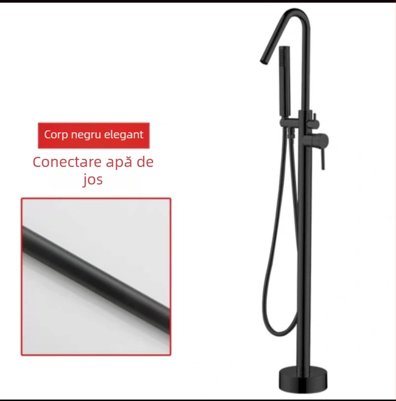 Robinet pentru cadă de podea, coloană de cupru, robinet pentru cadă, hotel, acasă, cald și rece, control automat, fabrică, en-gros