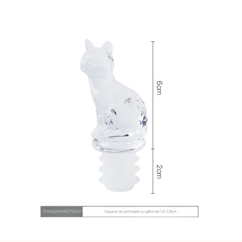 Original exportat în Japonia, pisică francă, animal, dop de sticlă de vin creativ, casă, vin spumant drăguț, sigilat, pisică de vin