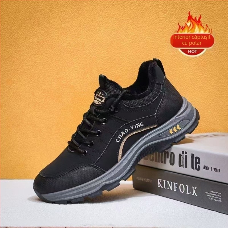 Pantofi sport pentru bărbați cu fund moale, antiderapanți, 2024, toamna și iarna, noi, pantofi sport rezistenți la uzură, impermeabili, pentru călătorii, în aer liber, pentru protecție la muncă, pantofi de alpinism