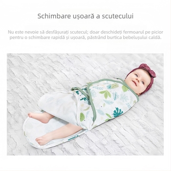 Pătură din bumbac pur pentru nou-născuți, de primăvară și de vară, respirabilă, anti-sărituri, înfășat, prosop, pătură pentru copii