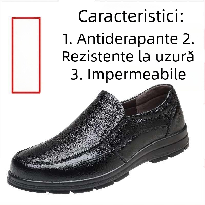 Pantofi de bucătărie antiderapanți, impermeabili, din piele de vacă, direct din fabrică, din primul strat, pantofi casual de primăvară pentru bărbați, pantofi de lucru rezistenți la uzură