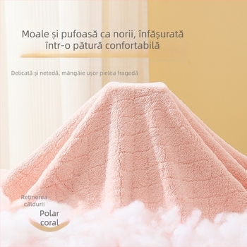 Prosop de baie pentru bebeluși, absorbant, din catifea corală, prosop de baie pentru bebeluși, îngroșat, pătură pentru copii, cu desene animate, brodat, bumbac moale, nou-născuți