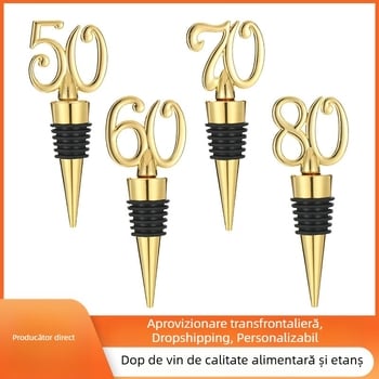 Dop digital transfrontalier pentru vin roșu, dop de etanșare pentru conservarea vinului de struguri, dop pentru sticlă de vin, cadou mic pentru petrecere de nuntă și ziua de naștere