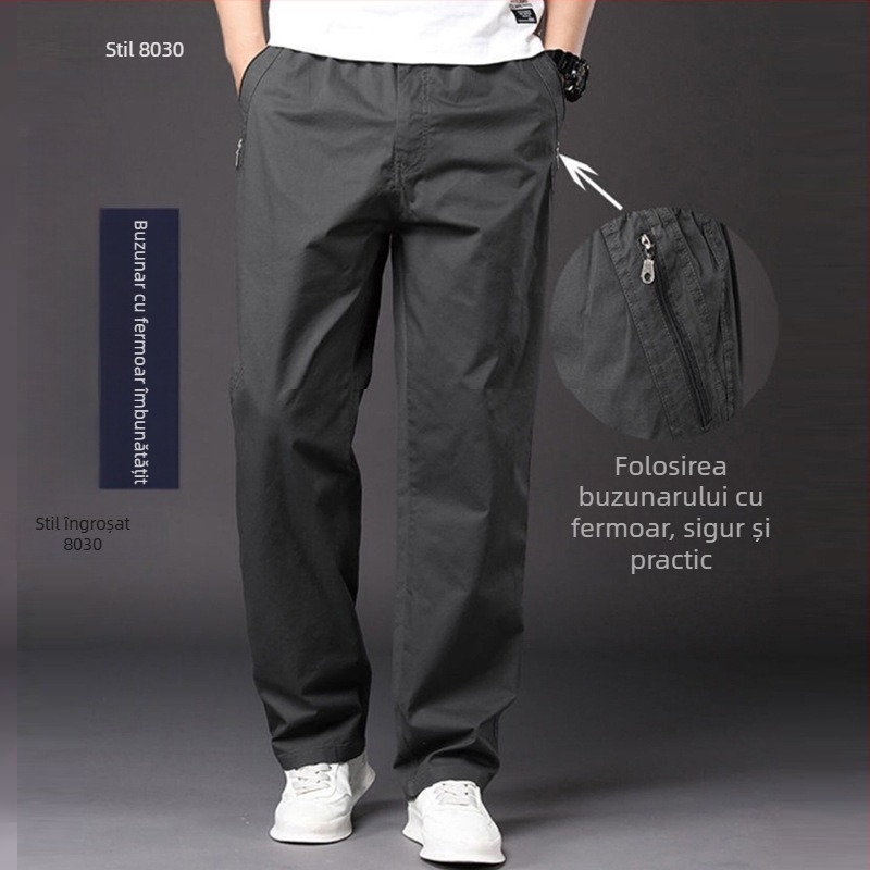 Salopetă bărbați căptușită cu fleece îngroșată toamna și iarna, pantaloni scurți, stil casual, stil de iarnă, stil de iarnă, stil de iarnă