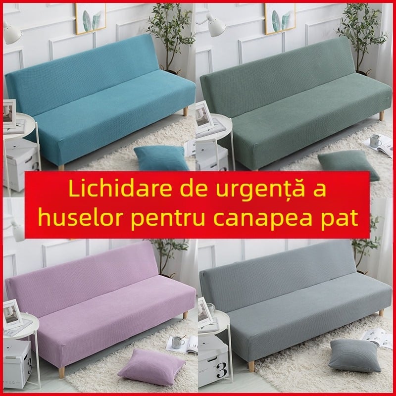 Husă de canapea extensibilă multifuncțională, fără brațe, elastică, pliabilă, din material textil, husă universală all-inclusive