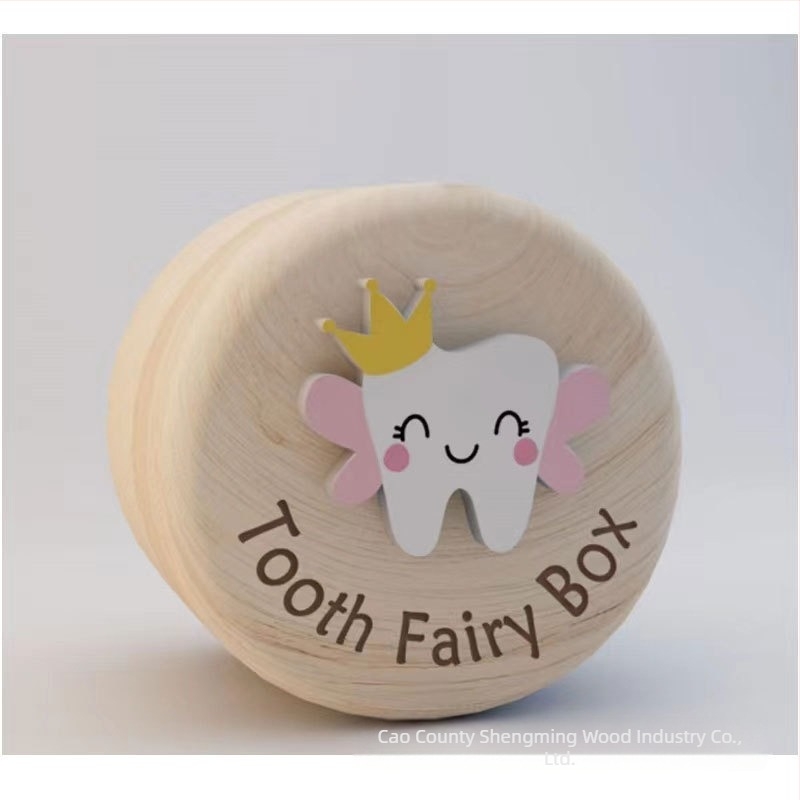 Cutie din lemn pentru mameloane, cutie de depozitare a părului fetal pentru copii, cutie de depozitare a dinților de bebeluși, cutie modernă și simplă de depozitare a inelelor din lemn