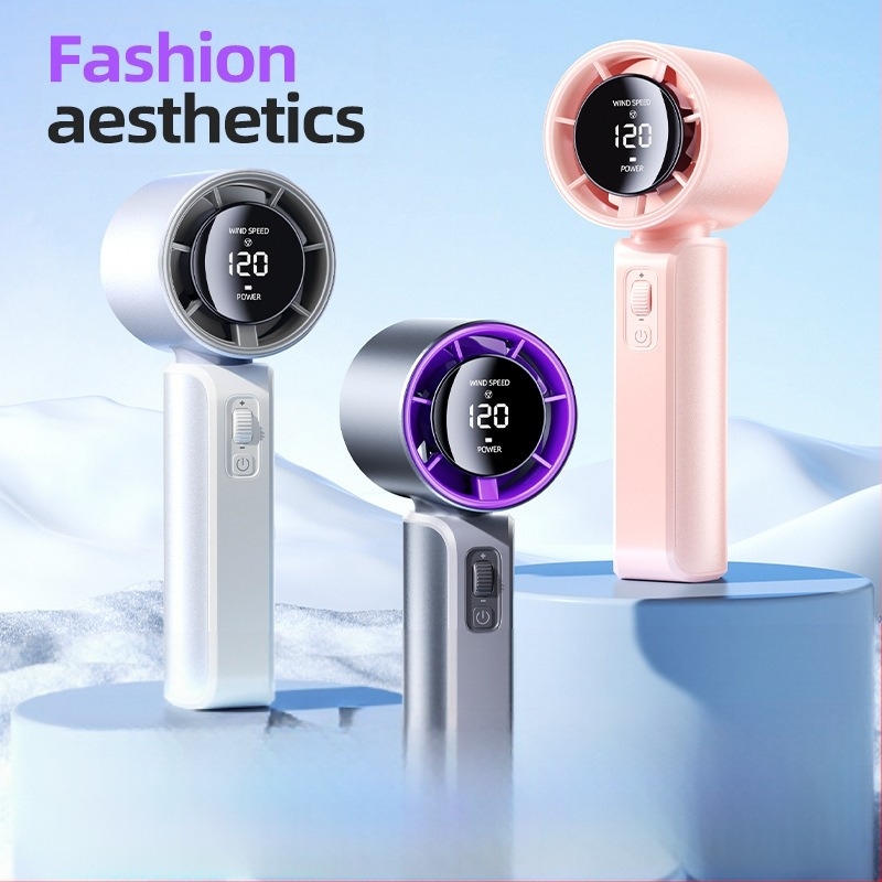 Ventilator mic portabil de mare viteză Turbo 120, reîncărcabil, mini Hurricane, USB, portabil, nou, en-gros transfrontalier
