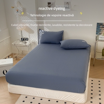 Cearșafuri de pat din bumbac pur, stil Muji, tip A, bucată unică din bumbac pur, husă de pat din bumbac pur de bună calitate, husă de pat pentru mame și sugari, auto-acționată