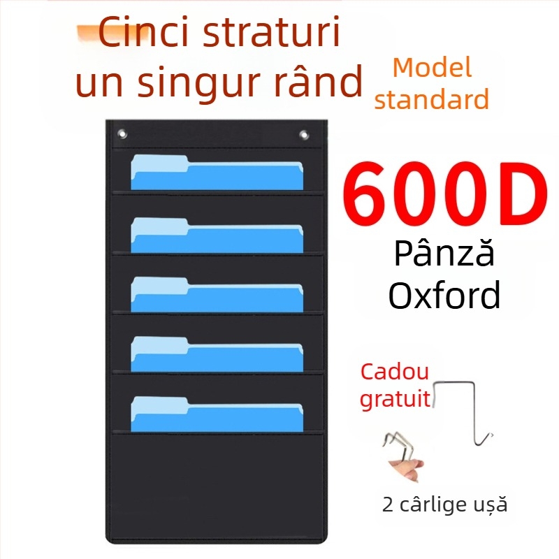 Geantă de depozitare a dosarelor cu 10 straturi, din pânză Oxford Spot, pentru cărți și reviste, cu 10 straturi, geantă de depozitare pentru dosare de birou