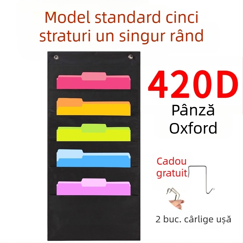 Geantă de depozitare a dosarelor cu 10 straturi, din pânză Oxford Spot, pentru cărți și reviste, cu 10 straturi, geantă de depozitare pentru dosare de birou