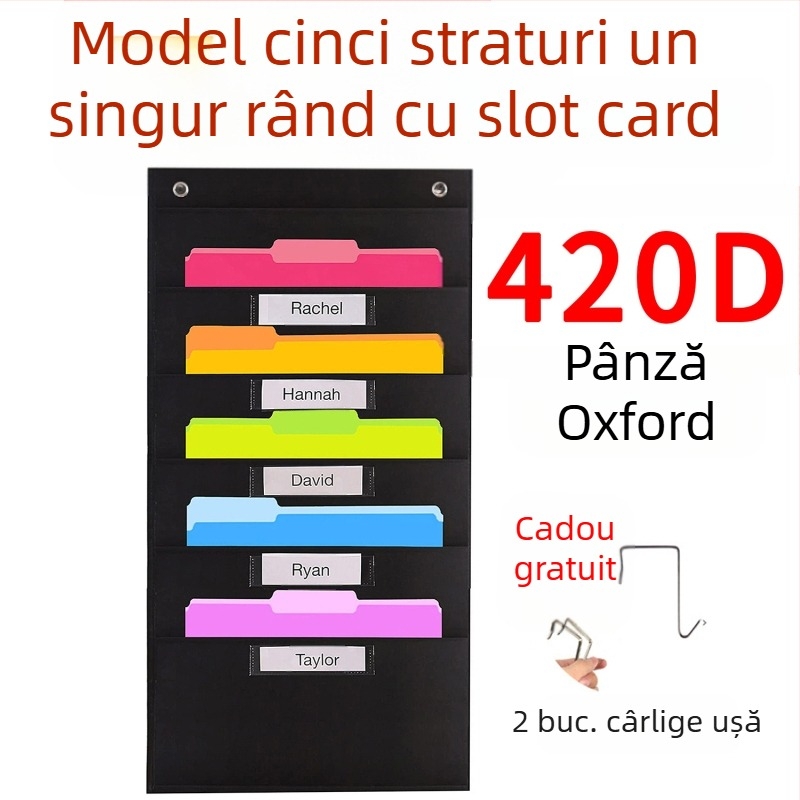Geantă de depozitare a dosarelor cu 10 straturi, din pânză Oxford Spot, pentru cărți și reviste, cu 10 straturi, geantă de depozitare pentru dosare de birou