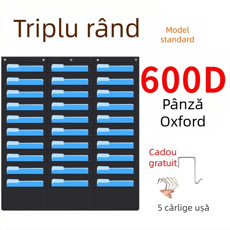 Geantă de depozitare a dosarelor cu 10 straturi, din pânză Oxford Spot, pentru cărți și reviste, cu 10 straturi, geantă de depozitare pentru dosare de birou