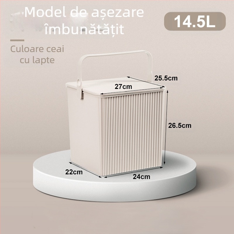 Butoi de depozitare pătrat pentru păpuși îngroșat, cu capac, portabil, multifuncțional, butoi de depozitare, cadru de baie din plastic, coș de baie, scaun de jucărie, en-gros