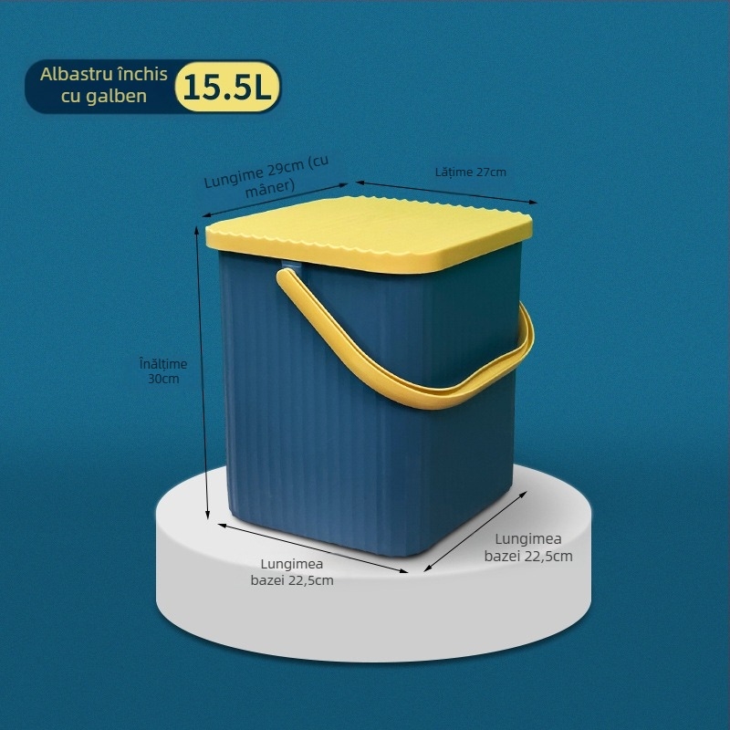 Butoi de depozitare pătrat pentru păpuși îngroșat, cu capac, portabil, multifuncțional, butoi de depozitare, cadru de baie din plastic, coș de baie, scaun de jucărie, en-gros