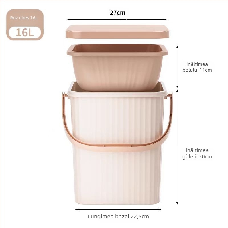 Butoi de depozitare pătrat pentru păpuși îngroșat, cu capac, portabil, multifuncțional, butoi de depozitare, cadru de baie din plastic, coș de baie, scaun de jucărie, en-gros