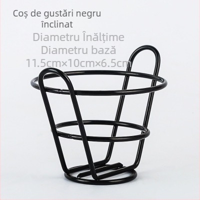 Stil american creativ veselă fier prăjit gustări coș cartofi prăjiți coș prăjiți coș desert pui prăjit pâine coș farfurie recipient