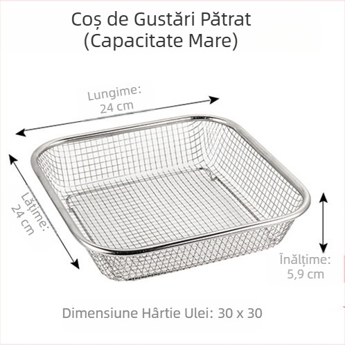 Stil american creativ veselă fier prăjit gustări coș cartofi prăjiți coș prăjiți coș desert pui prăjit pâine coș farfurie recipient